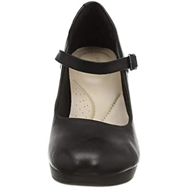 Negro Clarks Zapatos De Salón Ambyr Shine Mujer
