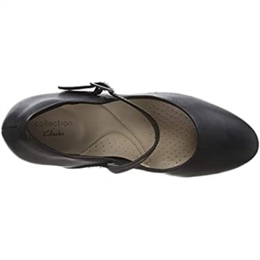 Negro Clarks Zapatos De Salón Ambyr Shine Mujer