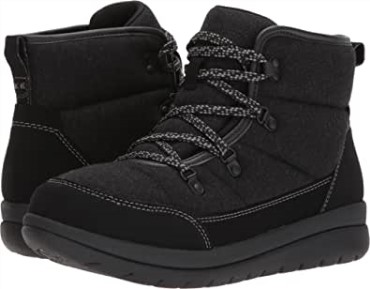 Negro Clarks Cabrini Cove Moda Bota Mujer