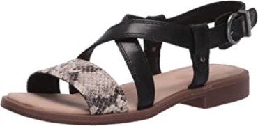 Sandalia Mujer Clarks Declan Spring En Negro