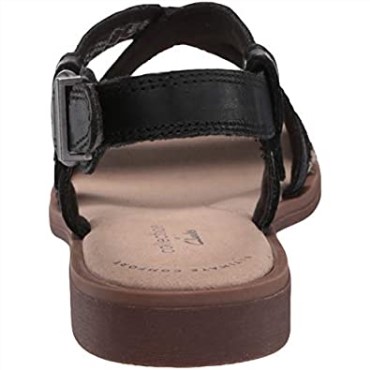 Sandalia Mujer Clarks Declan Spring En Negro