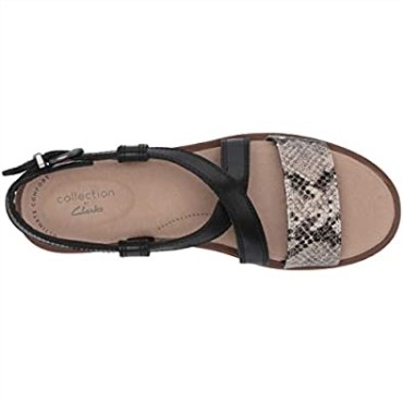 Sandalia Mujer Clarks Declan Spring En Negro