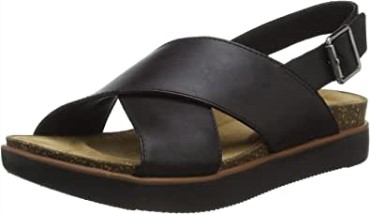 Sandalia Cruzada Mujer Clarks Elayne Negro