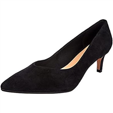 Negro Clarks Laina 55 Court Zapatos De Salón Cerrados Mujer