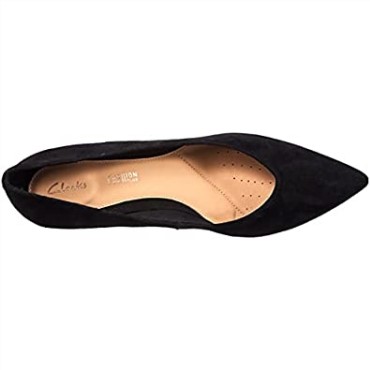 Negro Clarks Laina 55 Court Zapatos De Salón Cerrados Mujer