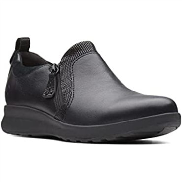 Mocasines Negros Con Cremallera Un Adorn De Clarks Para Mujer
