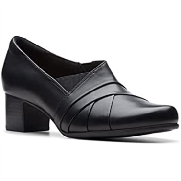 Negro Clarks Mujer Un Damson Adele Cuero Tamaño