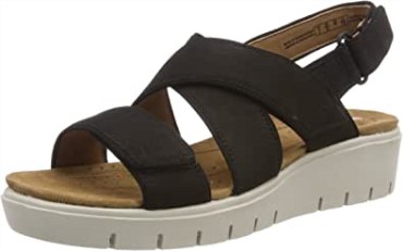 Negro Clarks Un Karely Dew Sling Back Sandalias Mujer