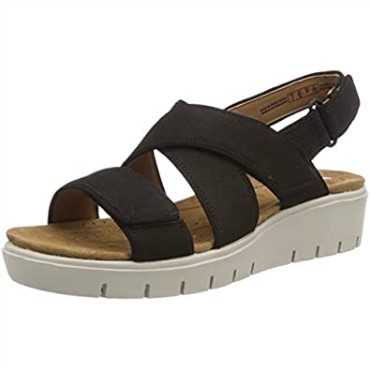 Negro Clarks Un Karely Dew Sling Back Sandalias Mujer