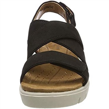 Negro Clarks Un Karely Dew Sling Back Sandalias Mujer
