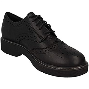 Black Clarks Witcombe Dawn Oxford Para Mujer