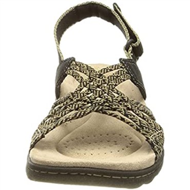 Sandalia Combi Clarks Amanda Easy Mujer Negra