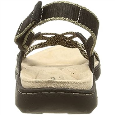 Sandalia Combi Clarks Amanda Easy Mujer Negra