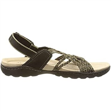 Sandalia Combi Clarks Amanda Easy Mujer Negra