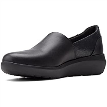 Negro Combi Kayleigh Step Zapatos Sin Cordones De Mujer Clarks