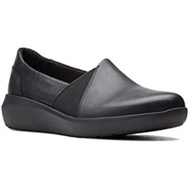 Negro Combi Kayleigh Step Zapatos Sin Cordones De Mujer Clarks