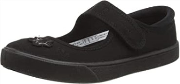Zapatillas De Ballet Niña Clarks Hopper Go De Tela Negra