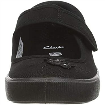 Zapatillas De Ballet Niña Clarks Hopper Go De Tela Negra