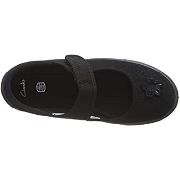 Zapatillas De Ballet Niña Clarks Hopper Go De Tela Negra