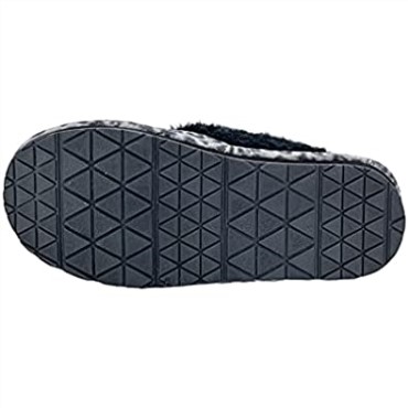 Zapatilla Tipo Zueco Confort De Piel De Ante Con Espalda Abierta Para Mujer Negro Gris Leopardo Clarks