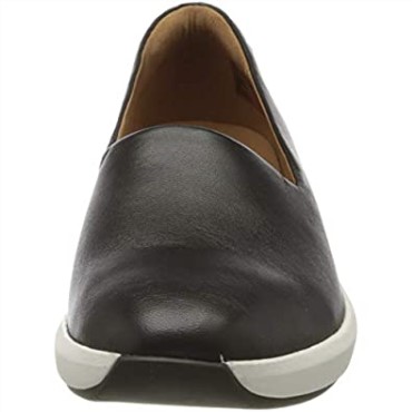 Zapatillas Sin Cordones Un Rio Step De Cuero Negro Para Mujer Clarks