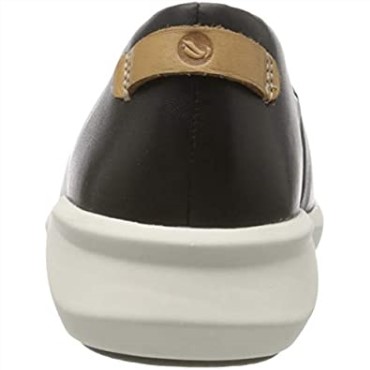 Zapatillas Sin Cordones Un Rio Step De Cuero Negro Para Mujer Clarks