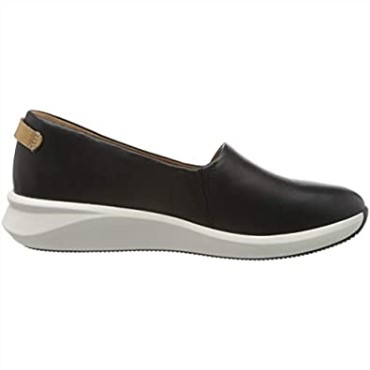 Zapatillas Sin Cordones Un Rio Step De Cuero Negro Para Mujer Clarks