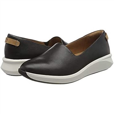 Zapatillas Sin Cordones Un Rio Step De Cuero Negro Para Mujer Clarks