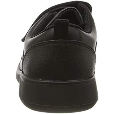 Zapatillas De Deporte De Cuero Negro Para Niño Scape Sky K Wide Fit Uniforme Escolar Clarks