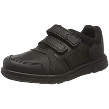 Zapatillas Bajas De Niño Clarks Blake Street De Piel Negra