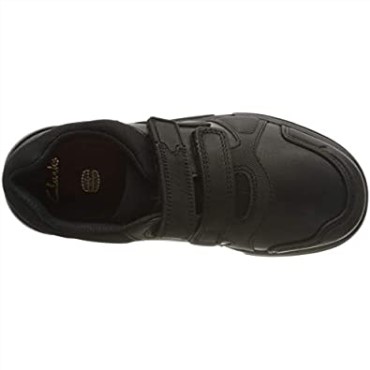 Zapatillas Bajas De Niño Clarks Blake Street De Piel Negra