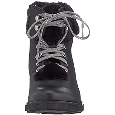 Botas De Nieve Para Niña Clarks Astrol Hiker K En Cuero Negro