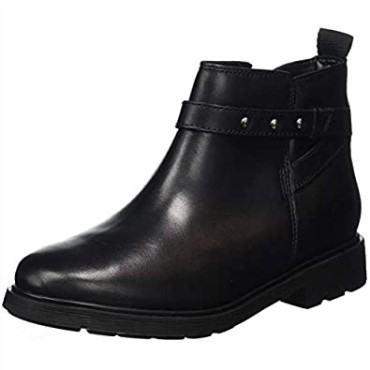 Botines De Niña Clarks Astrol Soar K En Piel Negra
