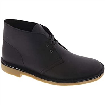 Bota Chukka Clarks Bushacre 3 De Cuero Negro Para Hombre