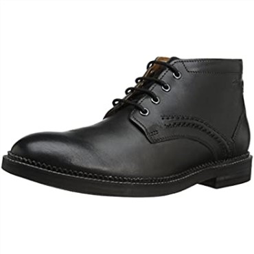 Bota Chukka De Caña Media Clarks Bushwick Para Hombre En Piel Negra