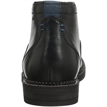 Bota Chukka De Caña Media Clarks Bushwick Para Hombre En Piel Negra
