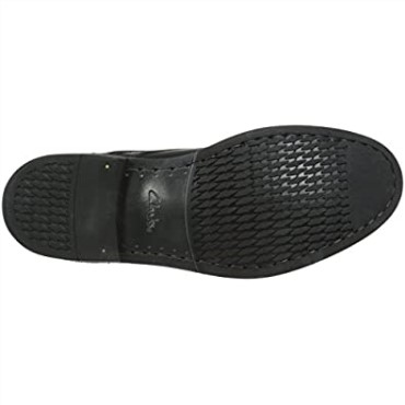 Bota Chukka De Caña Media Clarks Bushwick Para Hombre En Piel Negra
