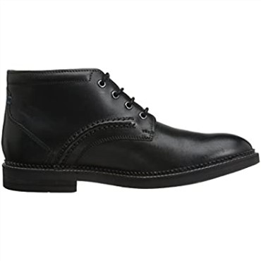 Bota Chukka De Caña Media Clarks Bushwick Para Hombre En Piel Negra
