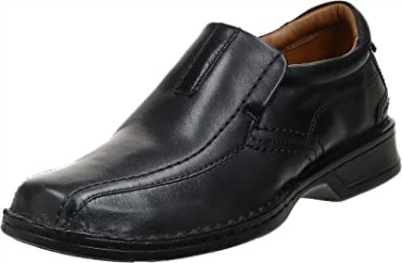 Mocasines Hombre Clarks Escalade Step En Piel Negra