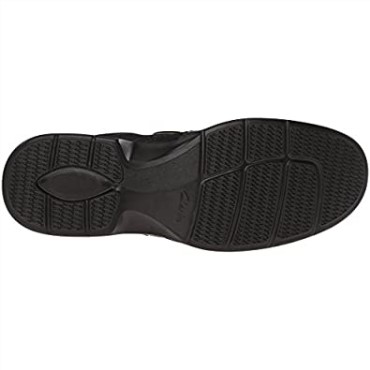 Mocasines Hombre Clarks Escalade Step En Piel Negra