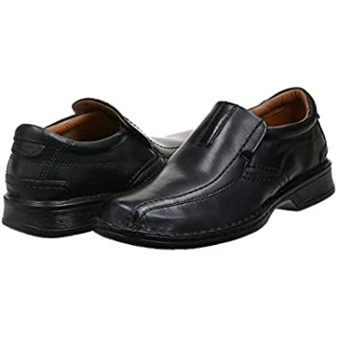 Mocasines Hombre Clarks Escalade Step En Piel Negra