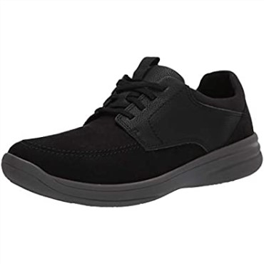 Zapatilla De Deporte Con Cordones Step Walk Para Hombre De Clarks En Piel Negra