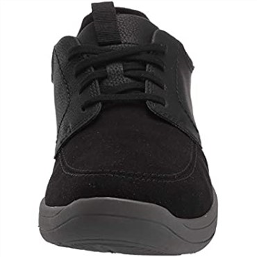 Zapatilla De Deporte Con Cordones Step Walk Para Hombre De Clarks En Piel Negra