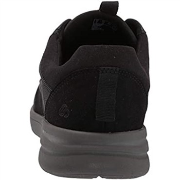 Zapatilla De Deporte Con Cordones Step Walk Para Hombre De Clarks En Piel Negra