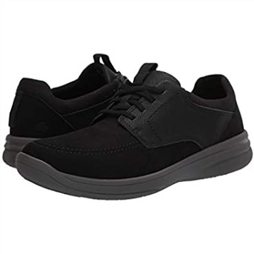 Zapatilla De Deporte Con Cordones Step Walk Para Hombre De Clarks En Piel Negra