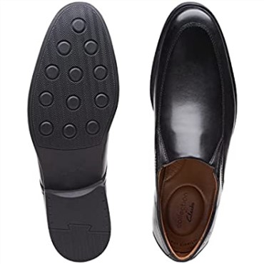 Mocasines Clarks Whiddon Step De Cuero Negro Para Hombre
