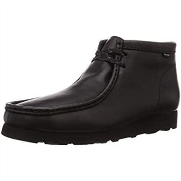 Zapatos De Vestir De Cuero Negro Clarks Wallabee Gtx Originales
