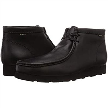 Zapatos De Vestir De Cuero Negro Clarks Wallabee Gtx Originales