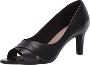 Zapatos De Salón Alice Fern De Mujer En Piel Negra Clarks
