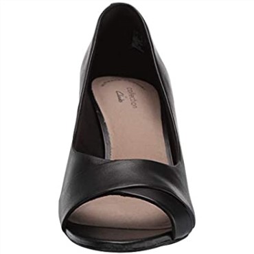 Zapatos De Salón Alice Fern De Mujer En Piel Negra Clarks